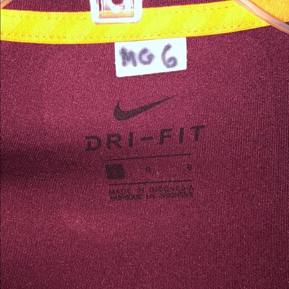 Men's Nike Dry-Fit maroon MN Golf team polo - Picture 3 of 5
